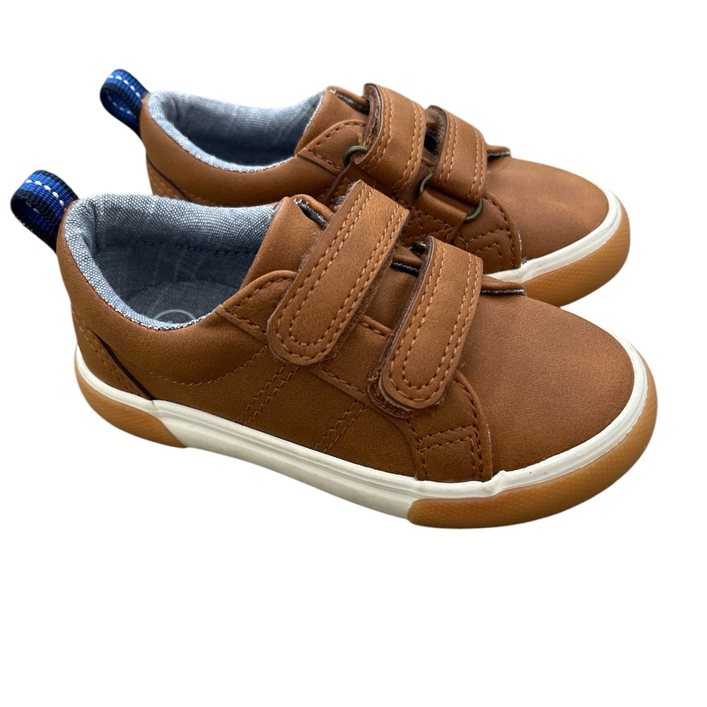 Toddler Boys Cat & Jack Brown Leather Shoes